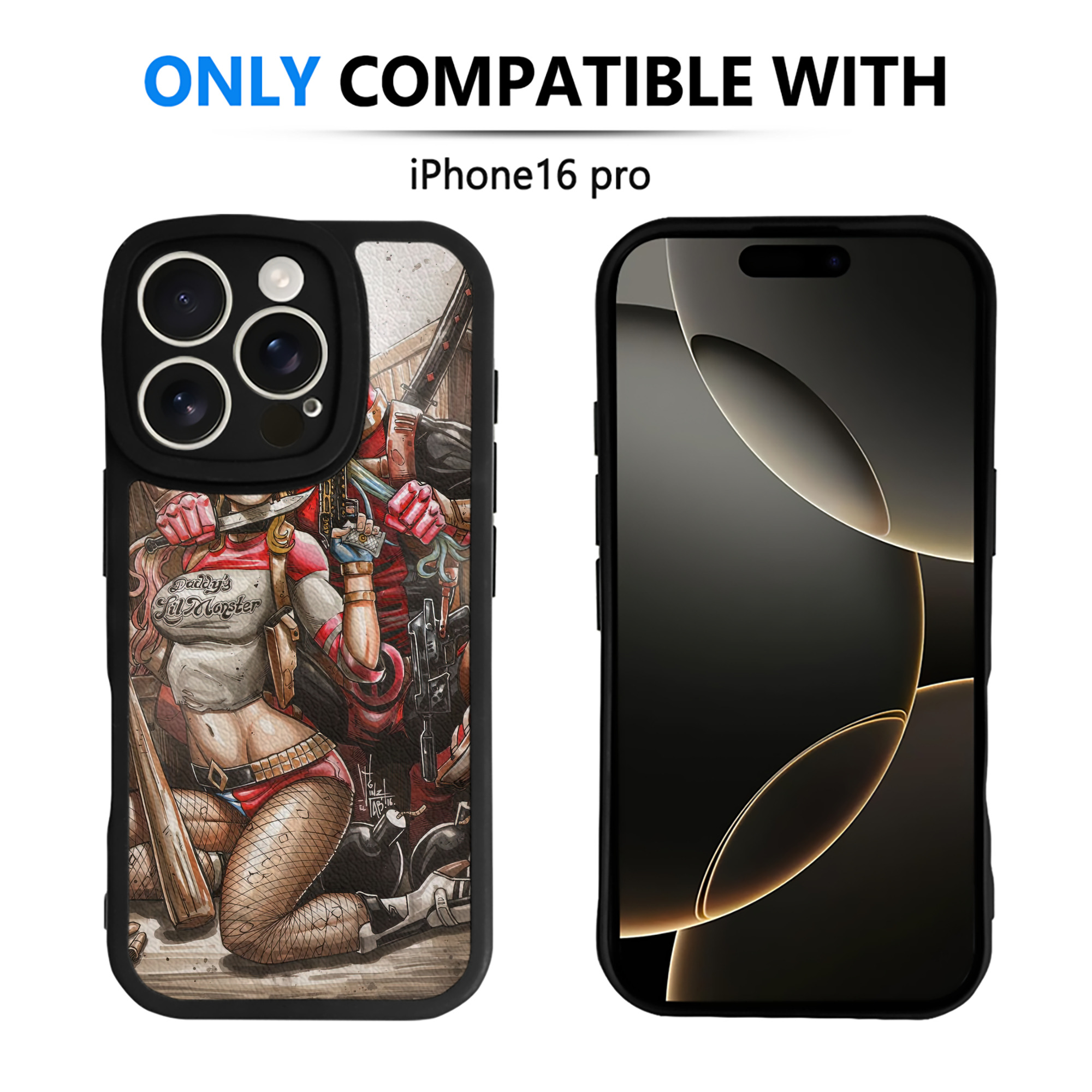 （画像用） Deadpool デッドプール 【iPhone 16シリーズ対応】シリコンスマホケース（レザー調） 材質：シリコン